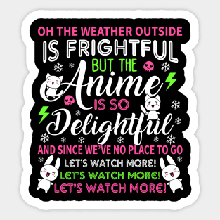 Anime Xmas Sweater Sticker